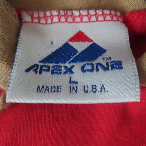 rare vintage san francisco 49ers hooded tshirt apex one made in usa L - Picture 5 of 6